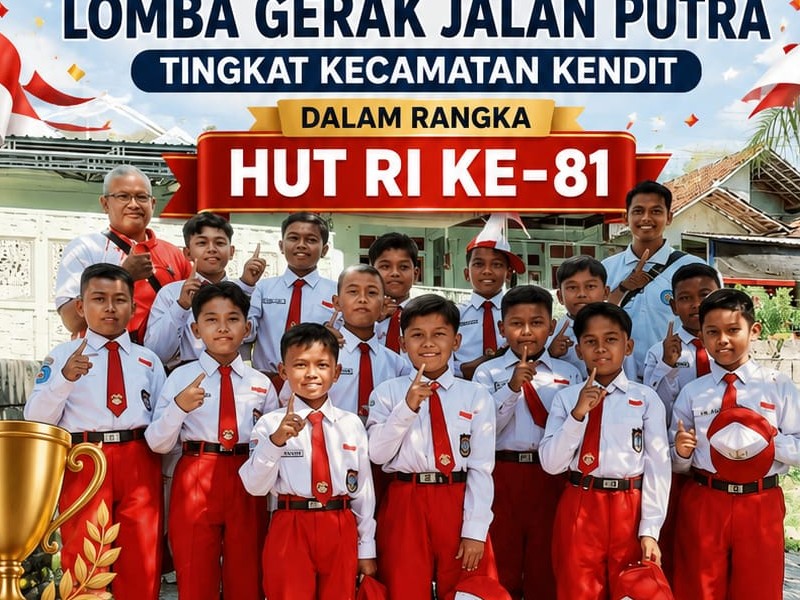 JUARA 3 LOMBA GEAK JALAN TINGKAT SD SEKECAMATAN KENDIT HUT RI KE 81